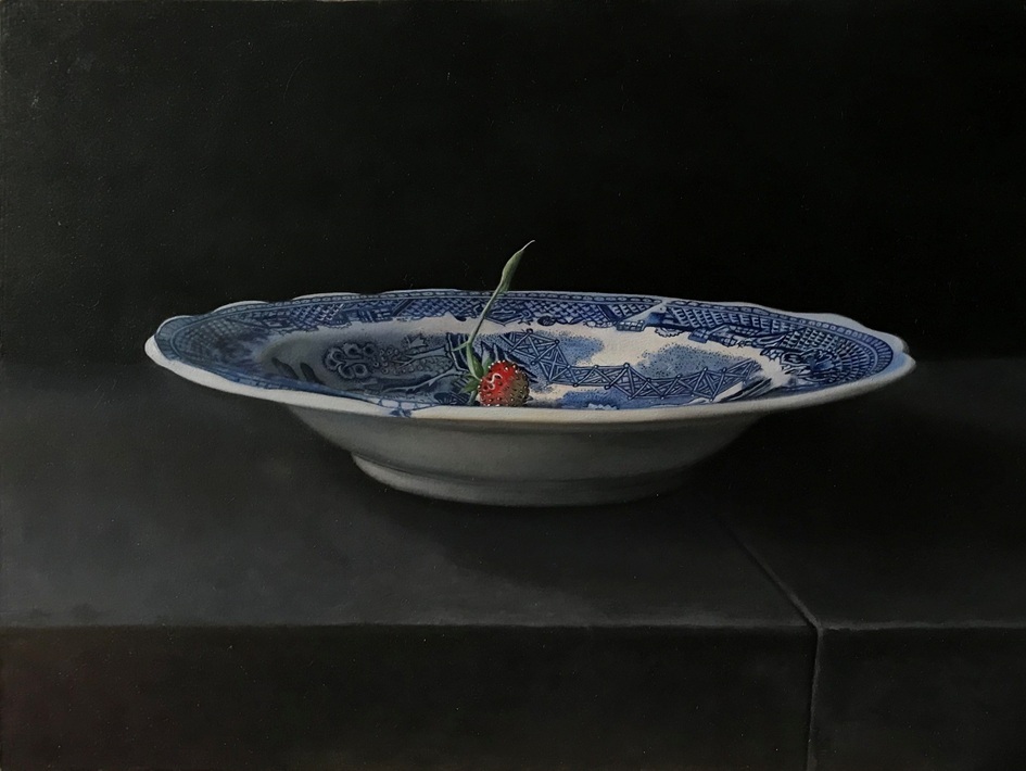 Isolation, 2020 – Still life oil painting on panel, 44 x 24 cm – Ginny Page